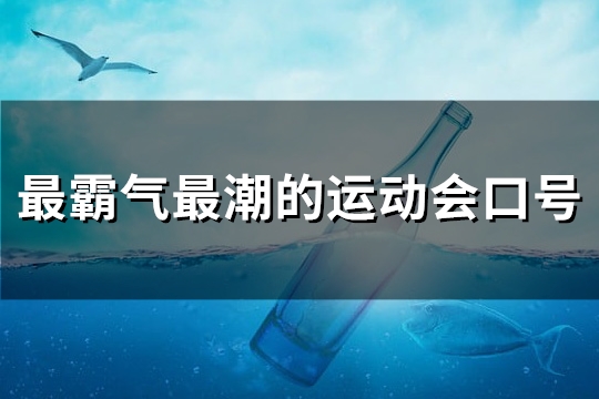 最霸气最潮的运动会口号(539句)