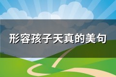 形容孩子天真的美句(汇总80句)