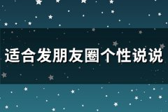 适合发朋友圈个性说说(精选114句)