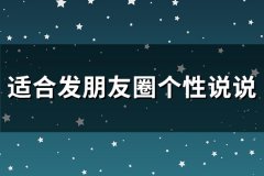 适合发朋友圈个性说说(精选114句)