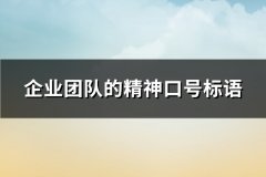 企业团队的精神口号标语(实用71句)