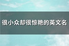 很小众却很惊艳的英文名(精选142个)