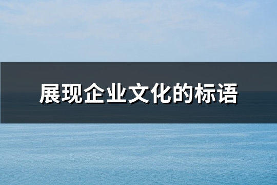 展现企业文化的标语(共133句)