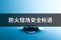 防火现场安全标语(必备209句)
