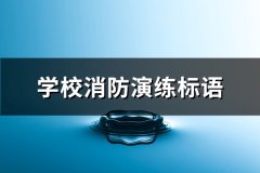 学校消防演练标语(汇总261句)