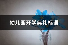 幼儿园开学典礼标语(汇总42句)