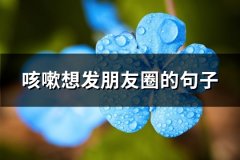 咳嗽想发朋友圈的句子(共53句)