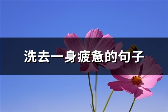 洗去一身疲惫的句子(优选77句)