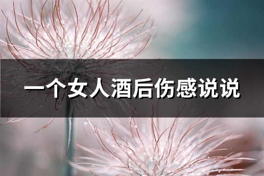 一个女人酒后伤感说说(必备67句)