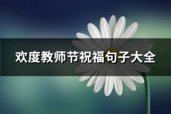 欢度教师节祝福句子大全(88句)
