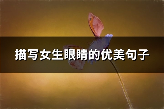 描写女生眼睛的优美句子(必备61句)