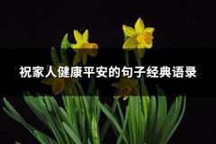 祝家人健康平安的句子经典语录(必备78句)