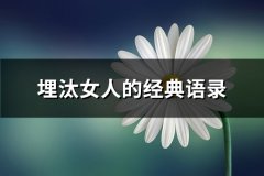 埋汰女人的经典语录(通用75句)