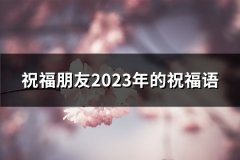祝福朋友2023年的祝福语(必备131句)