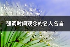 强调时间观念的名人名言(推荐112句)