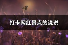 打卡网红景点的说说(共92句)
