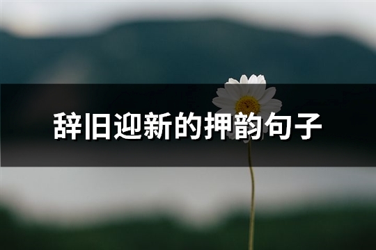 辞旧迎新的押韵句子(84句)