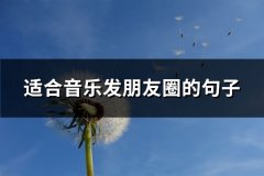 适合音乐发朋友圈的句子(精选67句)