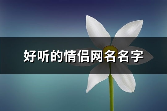 好听的情侣网名名字(共80个)(好听的情侣网名带特殊符号)