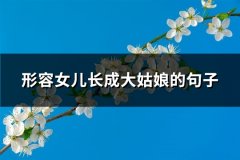 形容女儿长成大姑娘的句子(推荐86句)