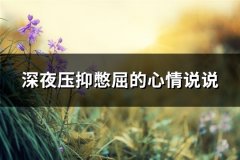 深夜压抑憋屈的心情说说(精选61句)