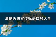 清剿火患宣传标语口号大全