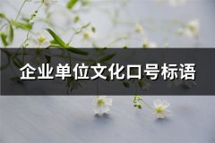 企业单位文化口号标语