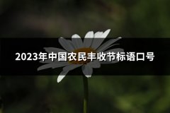 2023年中国农民丰收节标语口号