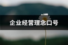 企业经营理念口号