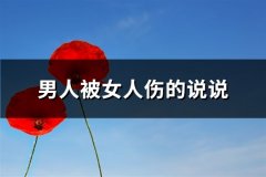 男人被女人伤的说说