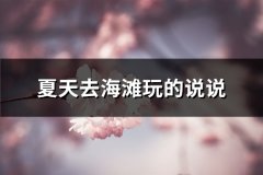 夏天去海滩玩的说说