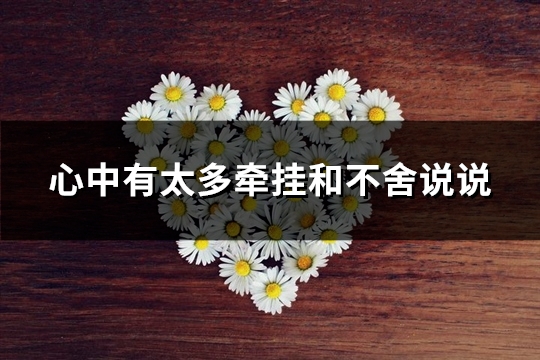 心中有太多牵挂和不舍说说(精选63句)