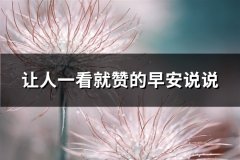 让人一看就赞的早安说说(推荐67句)