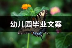 幼儿园毕业文案(必备68句)