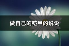 做自己的铠甲的说说(精选67句)