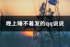 晚上睡不着发的qq说说(实用89句)