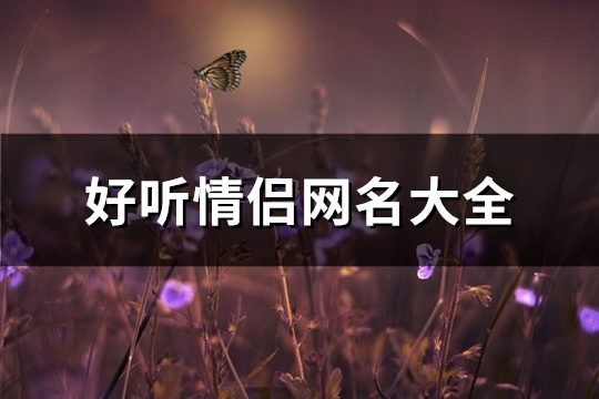 好听情侣网名大全(361个)(十分好听的情侣网名)