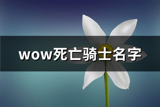 wow死亡骑士名字(96个) wow死亡骑士名字(96个)