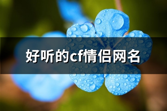 好听的cf情侣网名(224个) 好听的cf情侣网名(224个)