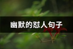 幽默的怼人句子(优选84句)