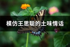 模仿王思聪的土味情话(必备58句)