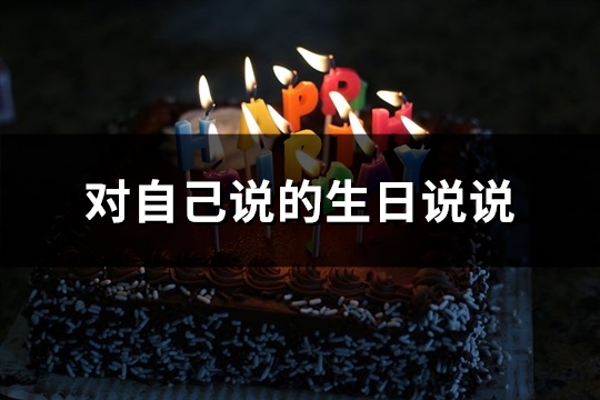 对自己说的生日说说(汇总173句) 对自己说的生日说说(汇总173句)