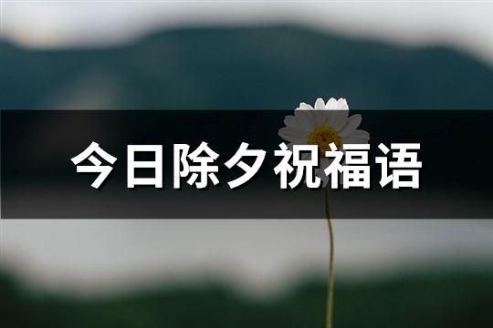 今日除夕祝福语(必备323句)