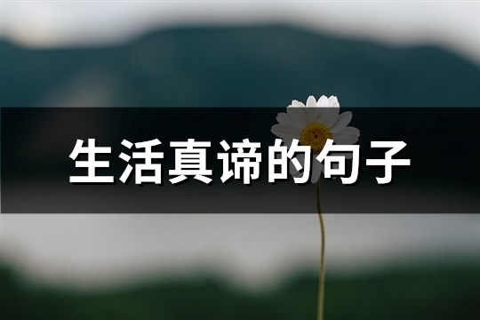 生活真谛的句子(通用42句) 生活真谛的句子(通用42句)
