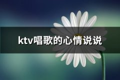 ktv唱歌的心情说说
