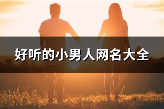 好听的小男人网名大全(优选482个) 好听的小男人网名