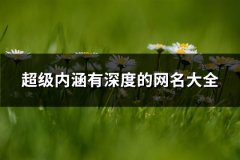 超级内涵有深度的网名大全(优选1505个)