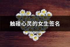 触碰心灵的女生签名(精选58句)