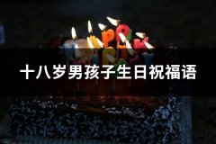 十八岁男孩子生日祝福语(汇总49句)