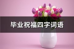 毕业祝福四字词语(优选49句)